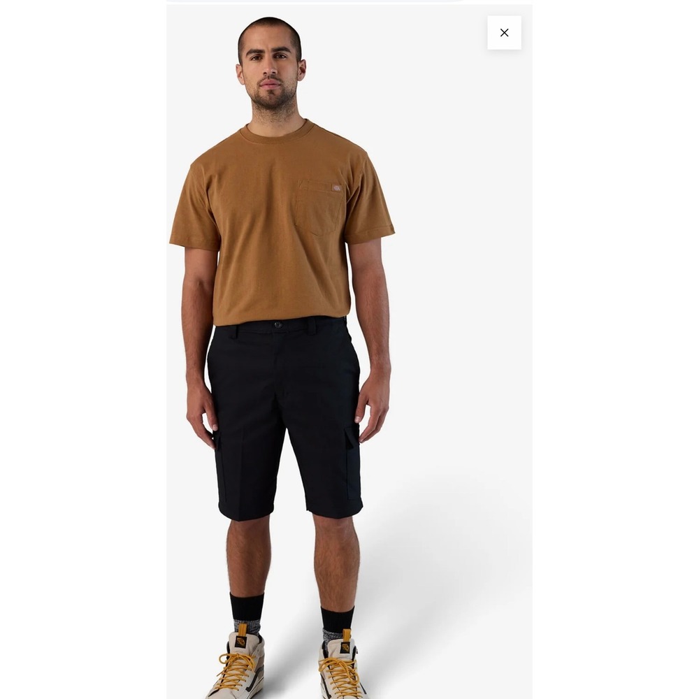 Dickies Pro Series Flex Cargo‎ Work Short Pro Black Men's Size 30 Engineered to - Picture 4 of 7